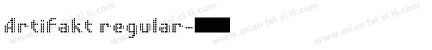 Artifakt regular字体转换